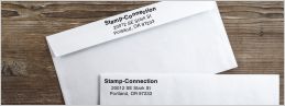 picture of two envelopes with return address stamped on each